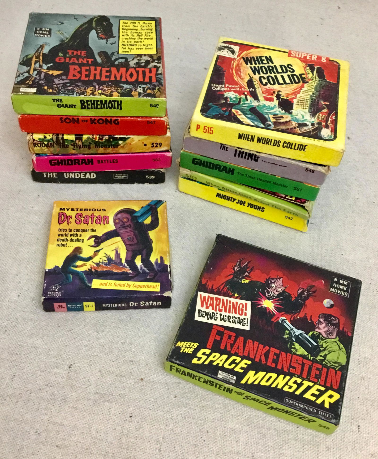 Lot of Vintage Monster Movies 8mm Super 8 Kong Behemoth (1 of 4)