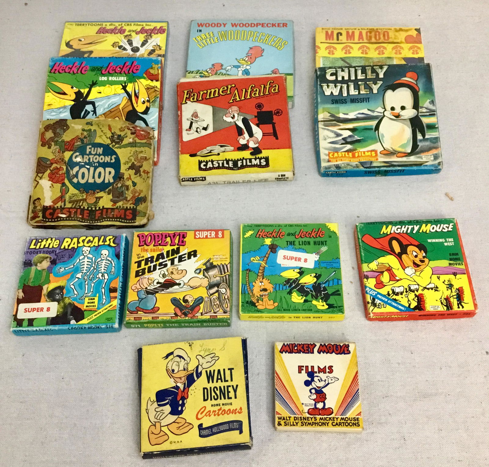 Lot of Vintage Cartoon Movies 8mm Super 8 Disney Mickey (1 of 5)