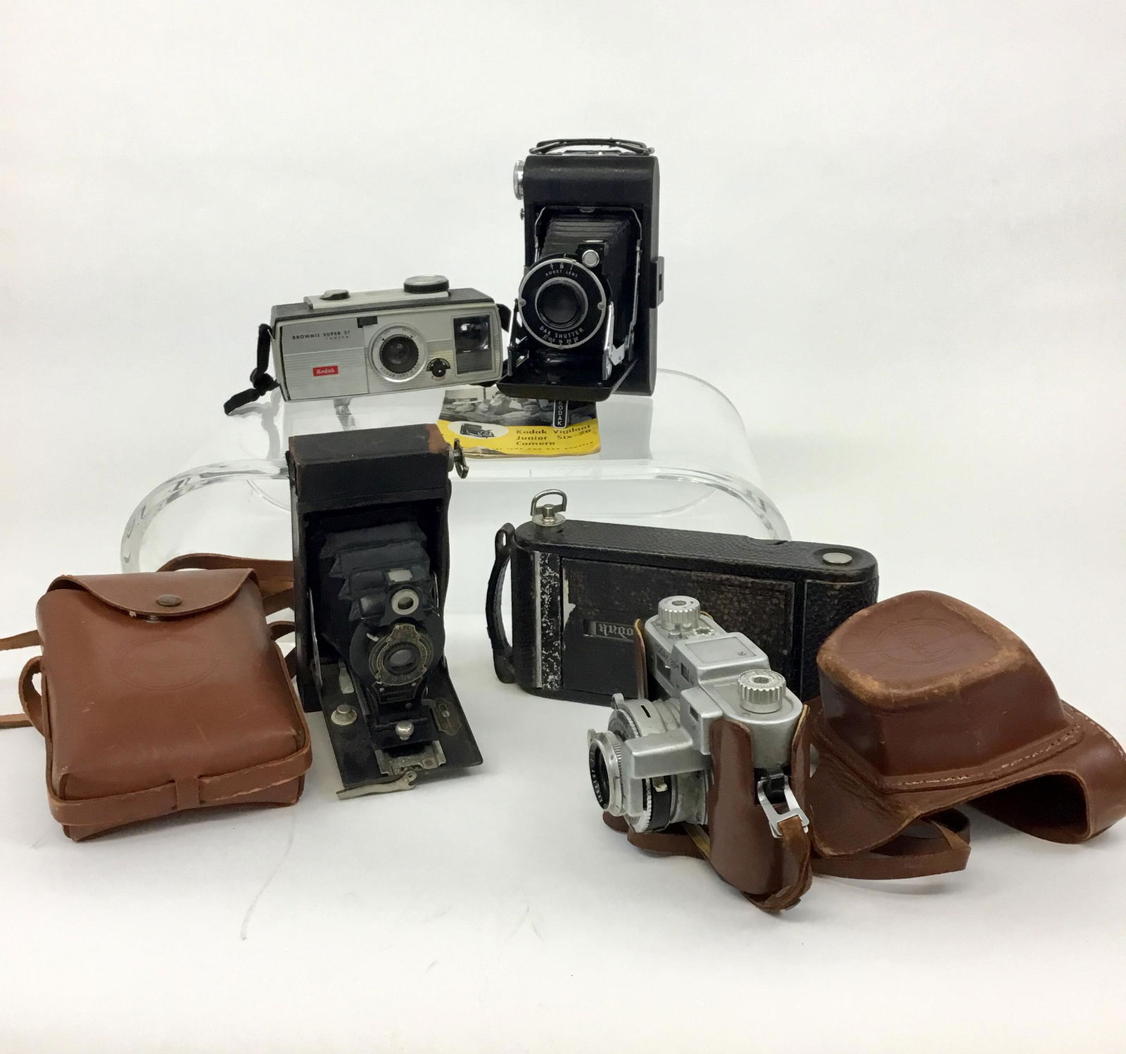 Lot Vintage Kodak Cameras Vigilant Brownie Autographic (1 of 12)