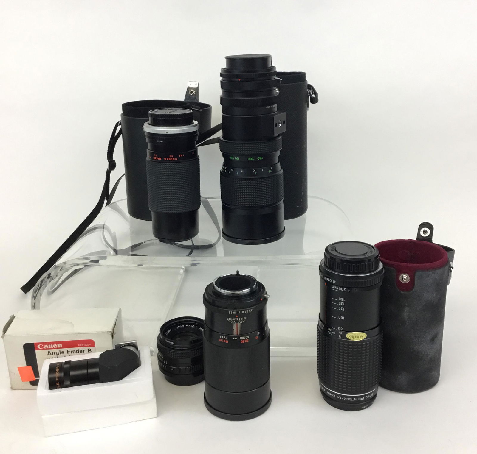 Lot of 35mm Camera Lens Vivitar Canon Angle Finder (1 of 12)