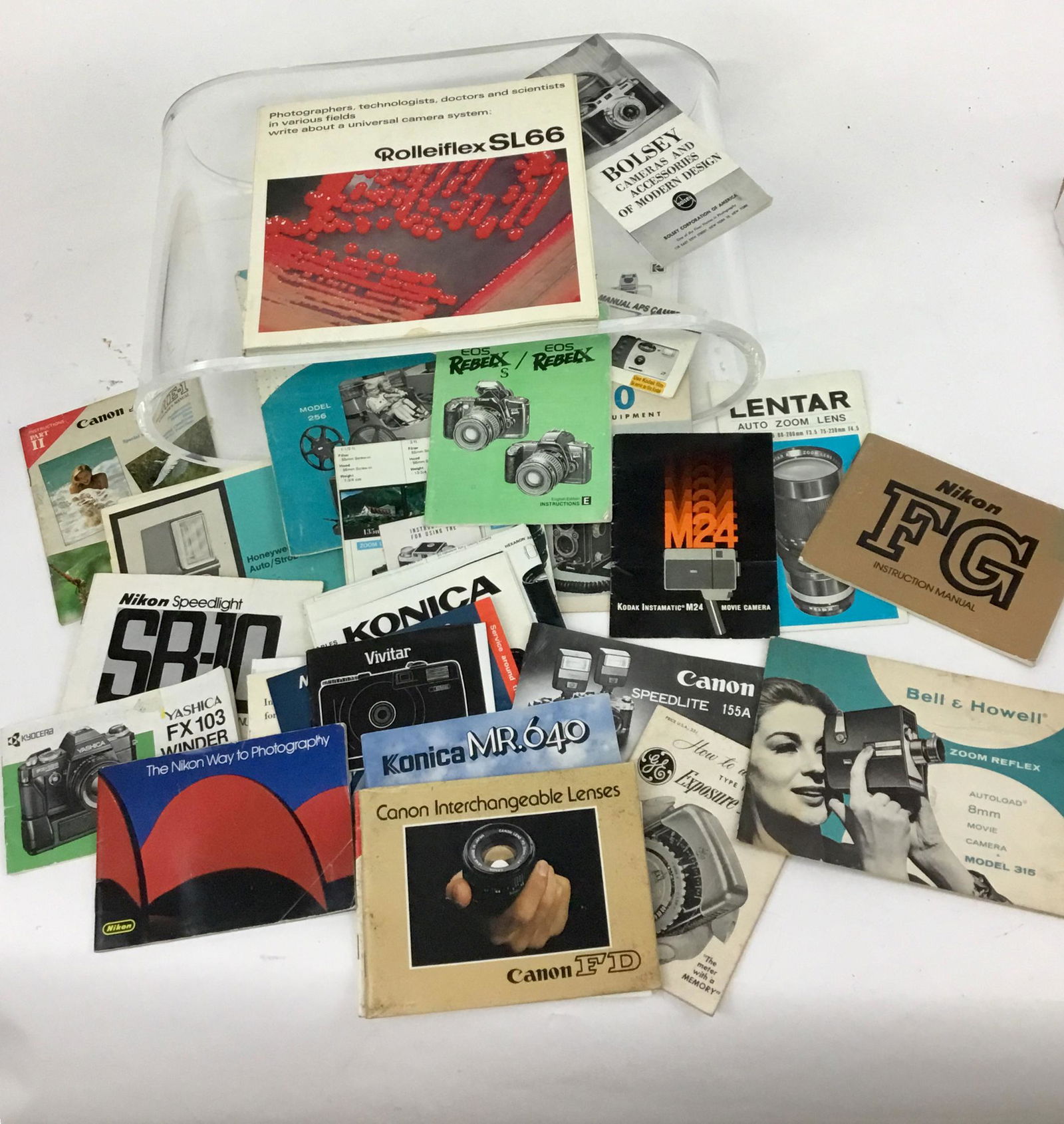 Photography Camera Manuals Brochures Rolleiflex Canon (1 of 4)