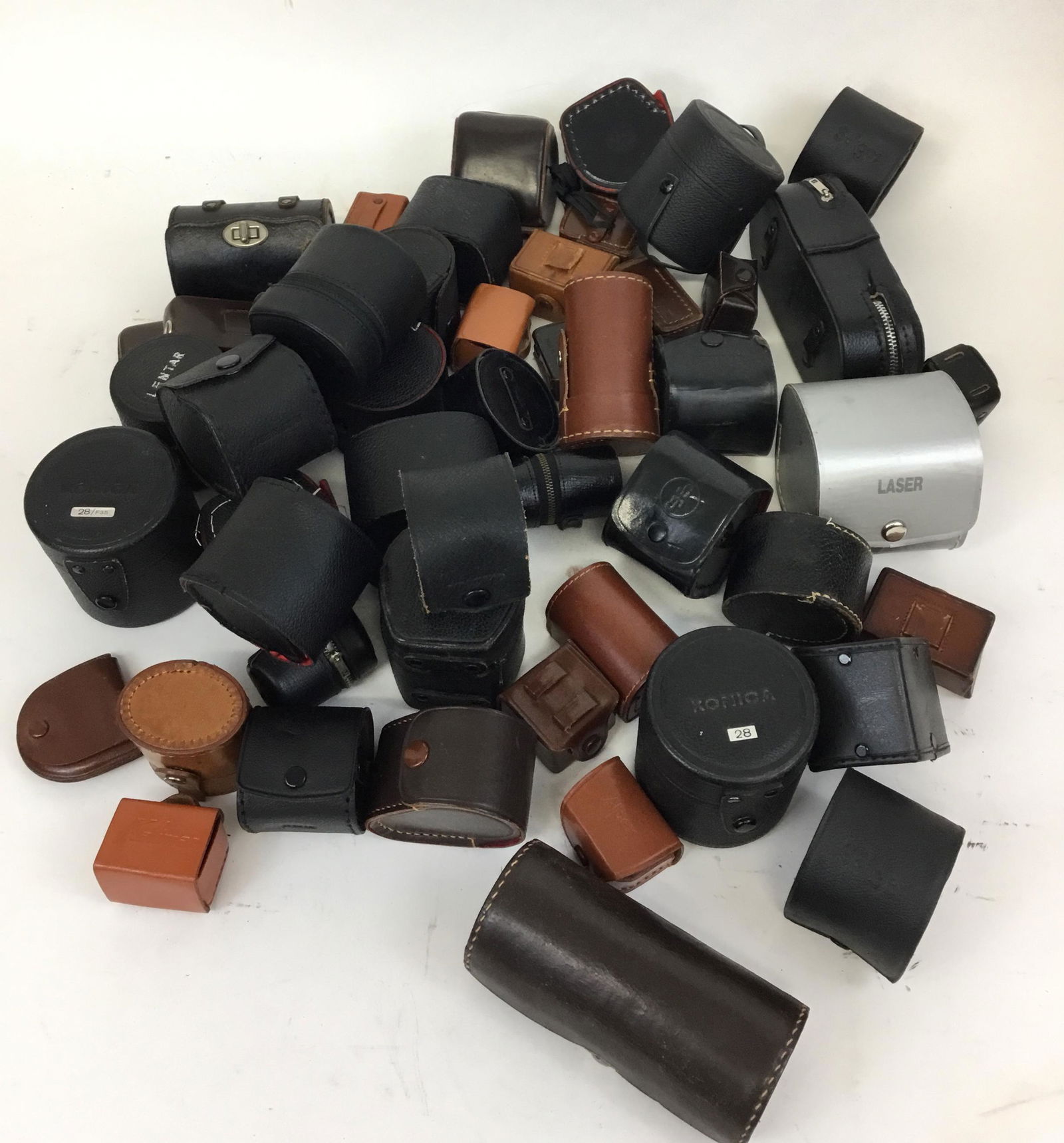 Lot of Vintage Lens Filter Cases Leather Empty (1 of 4)