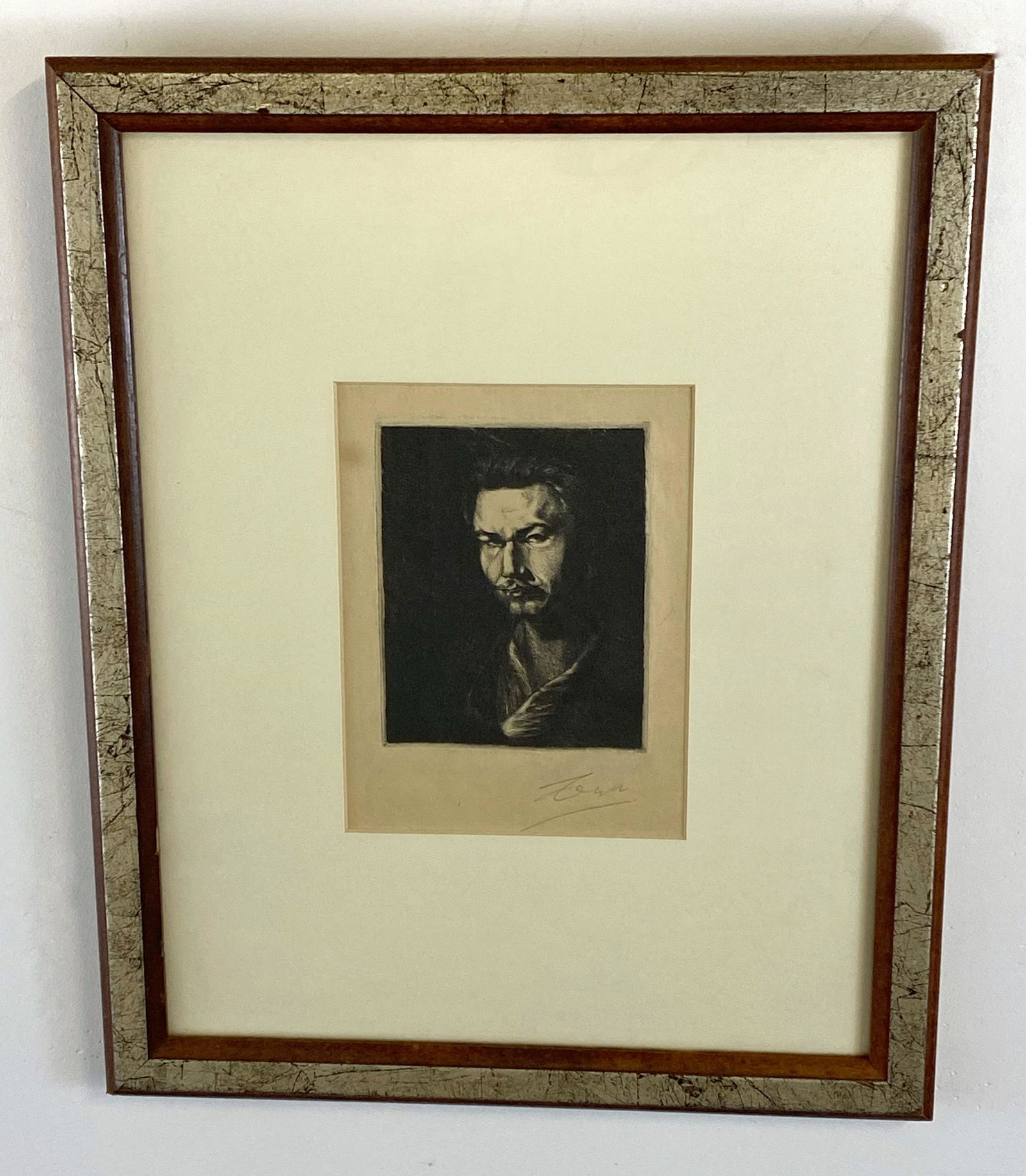 Portrait of a Man Antique Etching Swedish Signed Zorn (1 of 4)