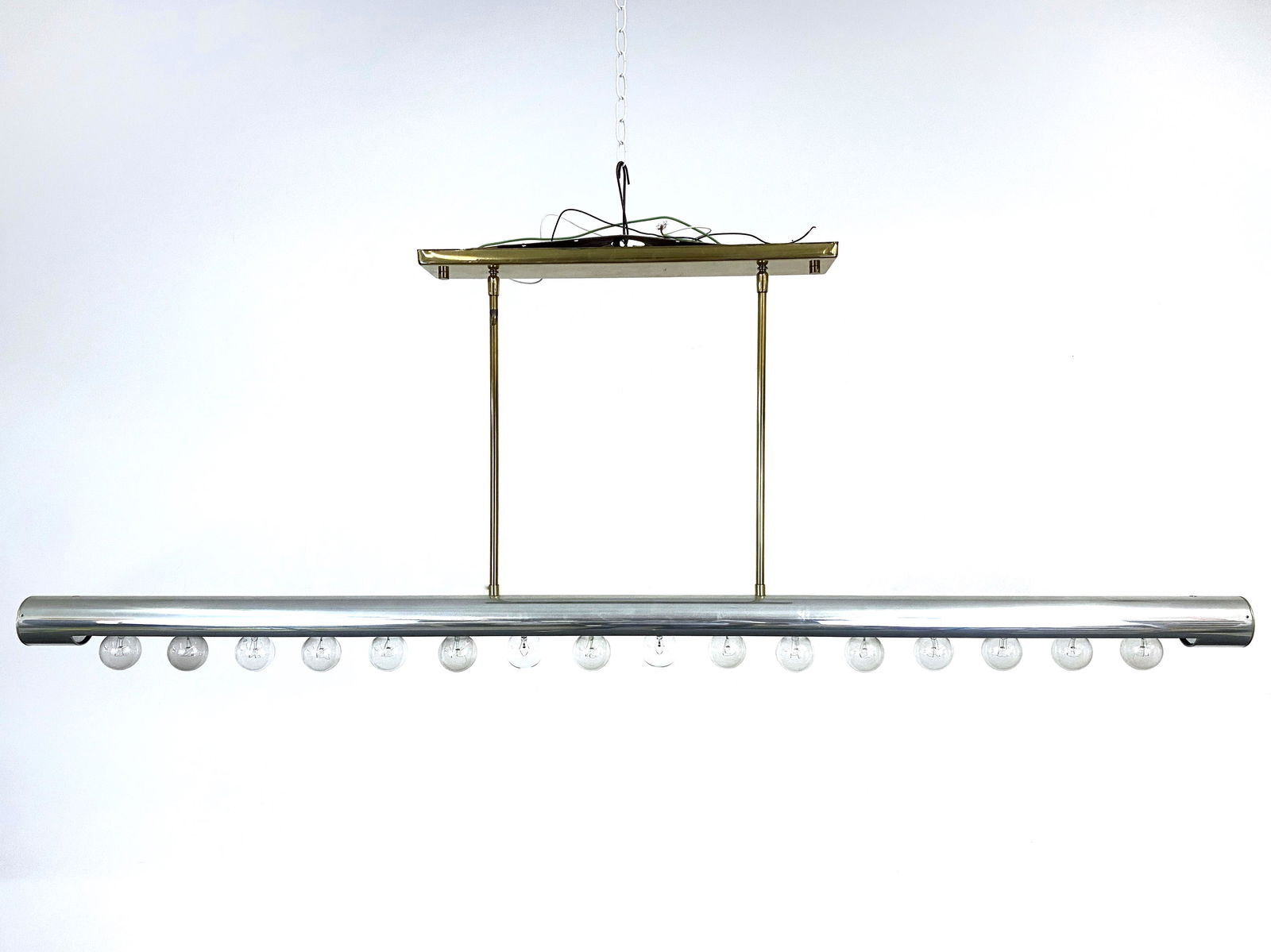 Paul Mayen for Habitat Chandelier Chrome Brass (1 of 10)