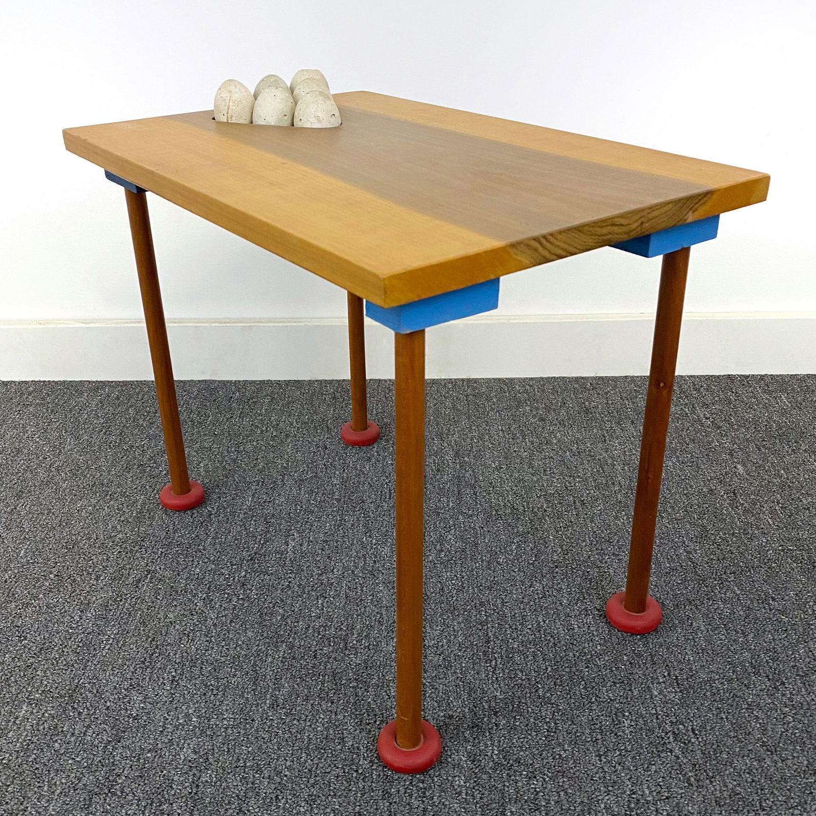 Post Modern Folk Art Egg Table Signed (1 of 8)