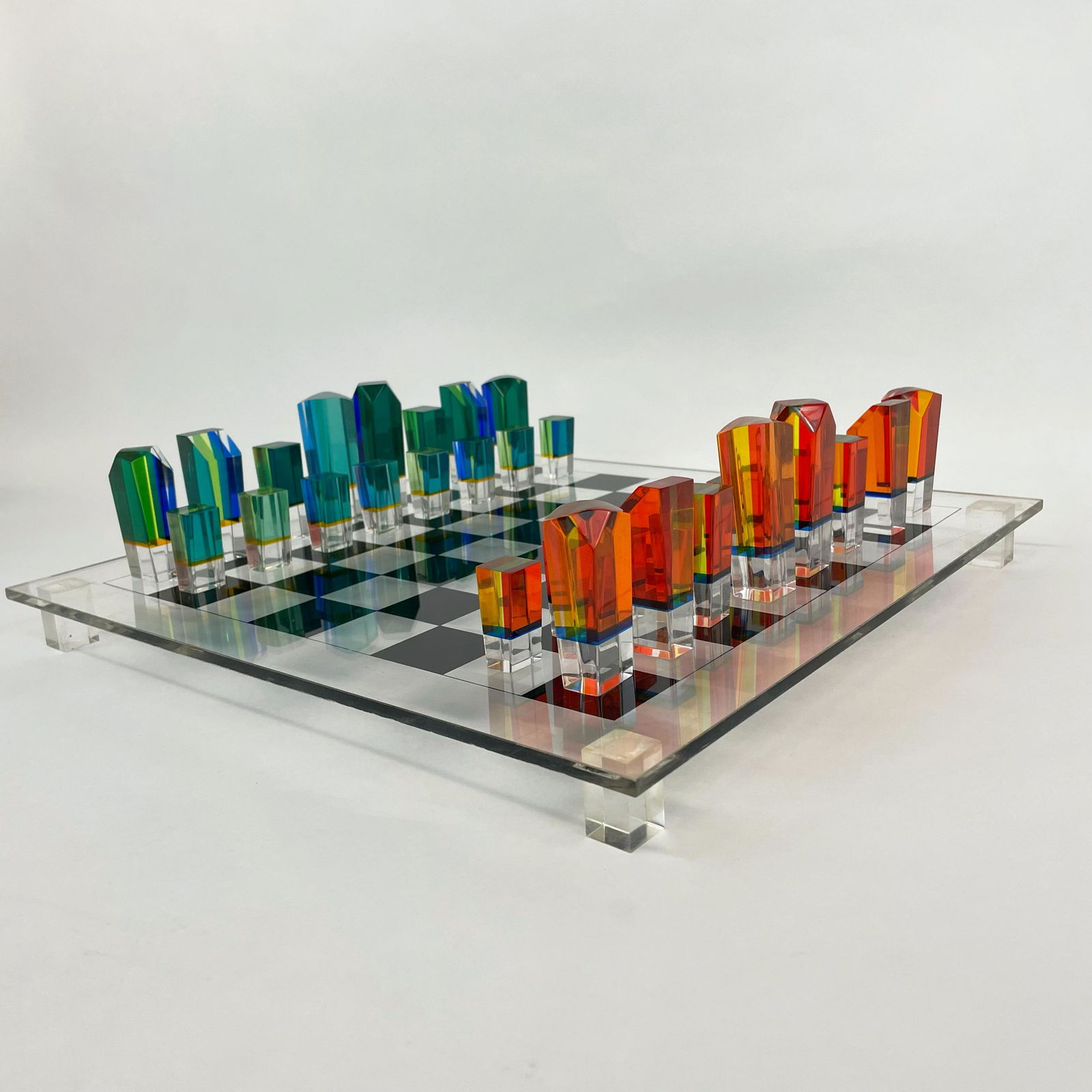 Mid Century Acrylic Chess Set by Charles Hollis Jones (1 of 8)