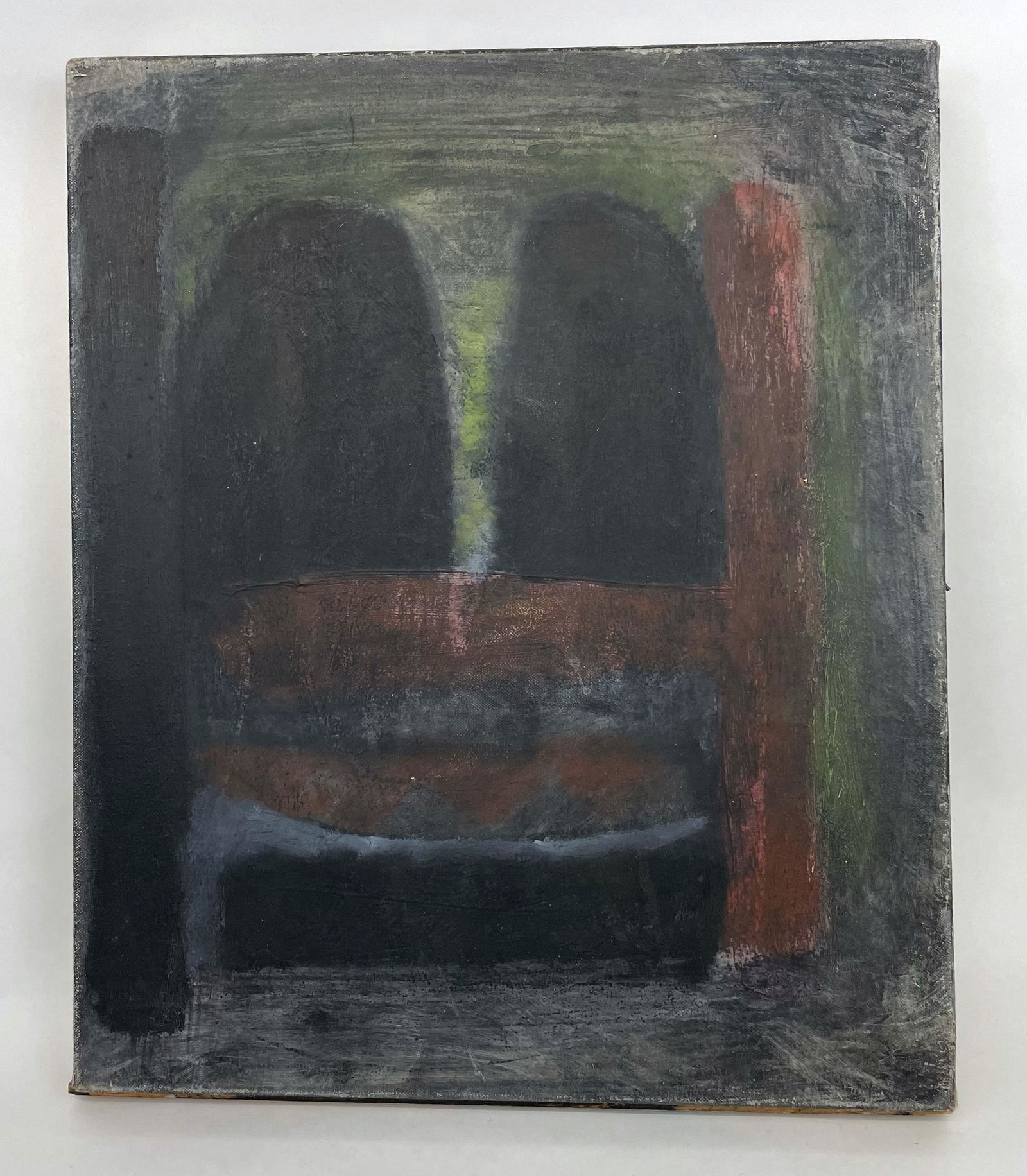 Red Hammond Abstract Expressionist Painting (1 of 5)