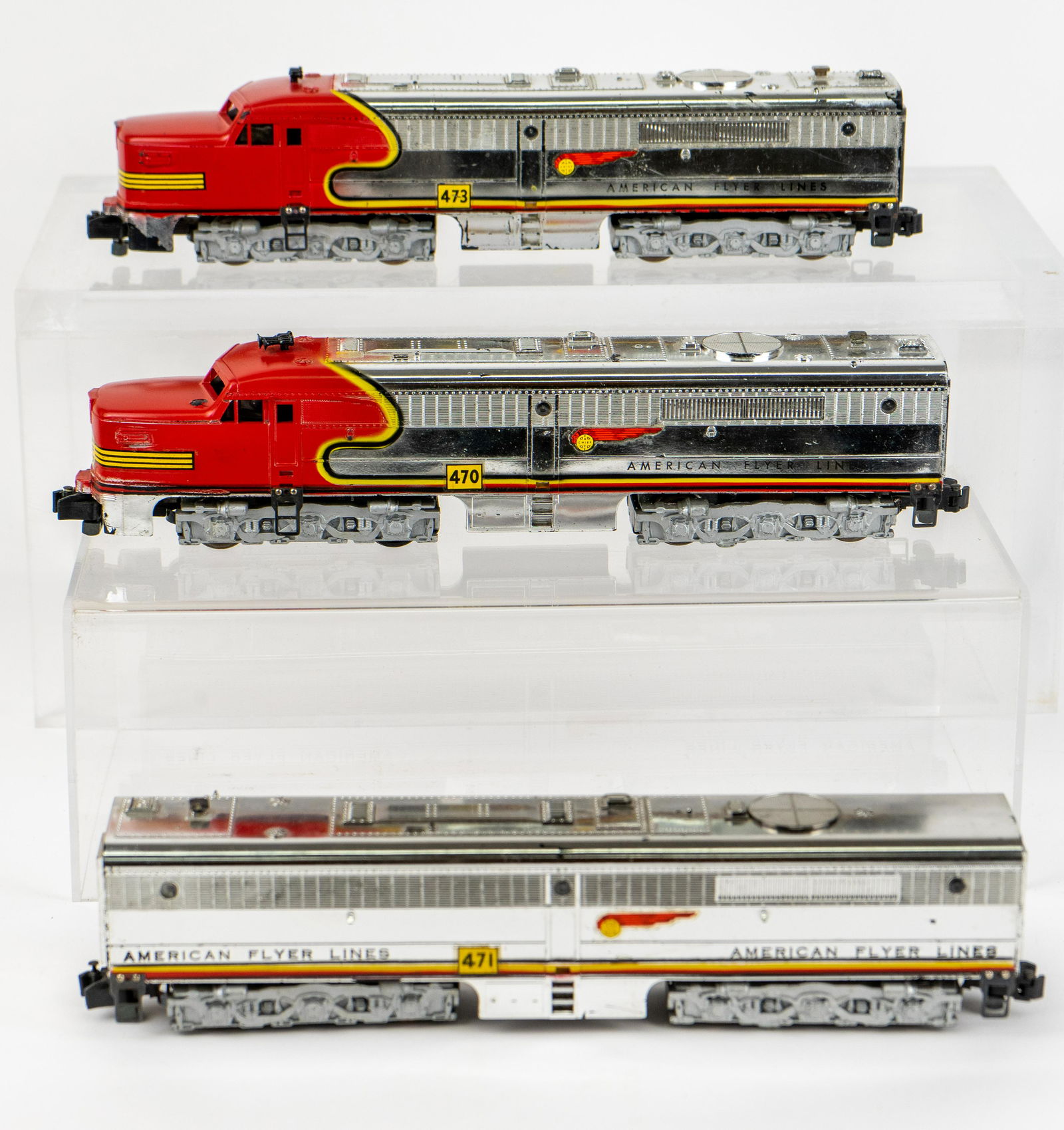 American Flyer S Gauge Gilbert 470 471 473 locomotives (1 of 7)