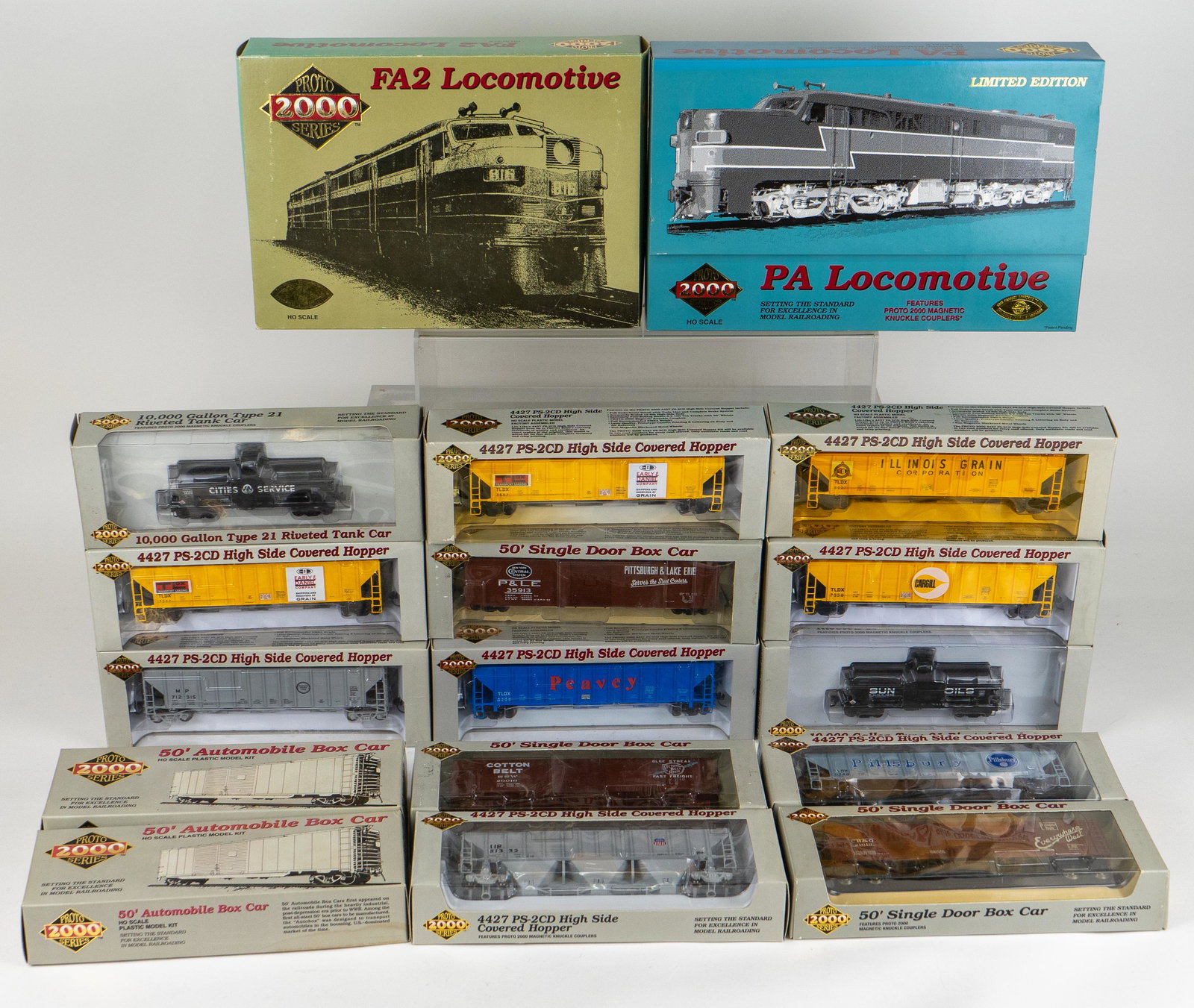 Lot of 2000 Proto Series HO Scale Locomotives and 15 Cars in Boxes Great Northern St Louis (1 of 10)
