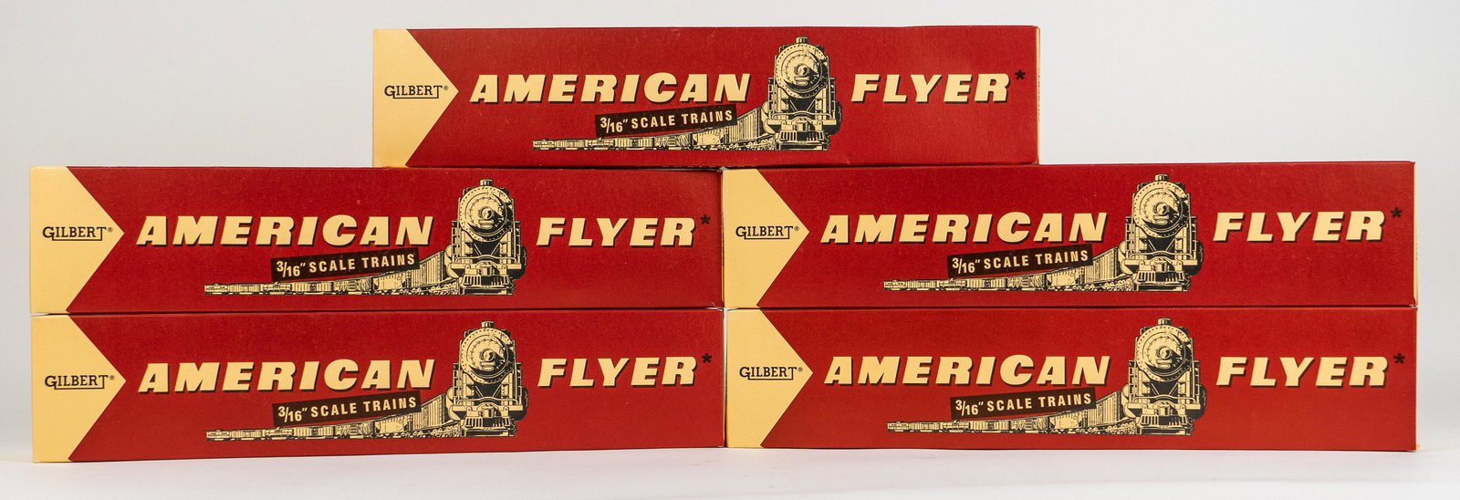 Lot of 5 American Flyer by Gilbert 3/16 Scale Trains American Flyer Lines Passenger Train Cars (1 of 9)