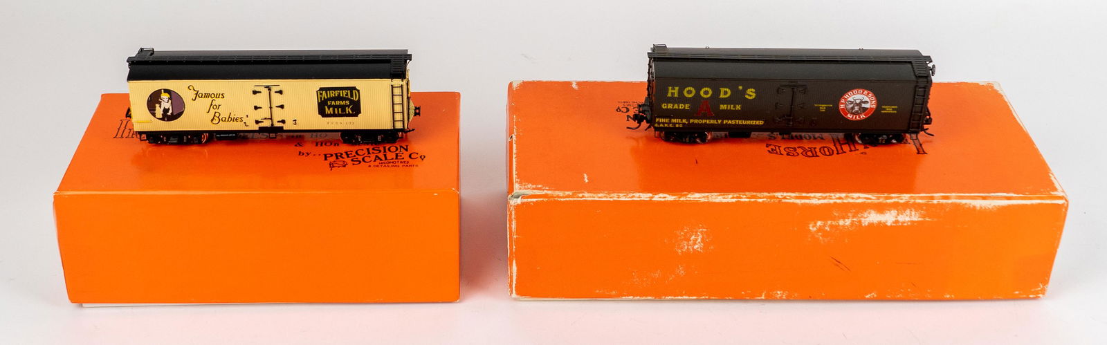 Lot of 2 Iron Horse Model by Precision Scale Co. HO Scale Milk Tank Car