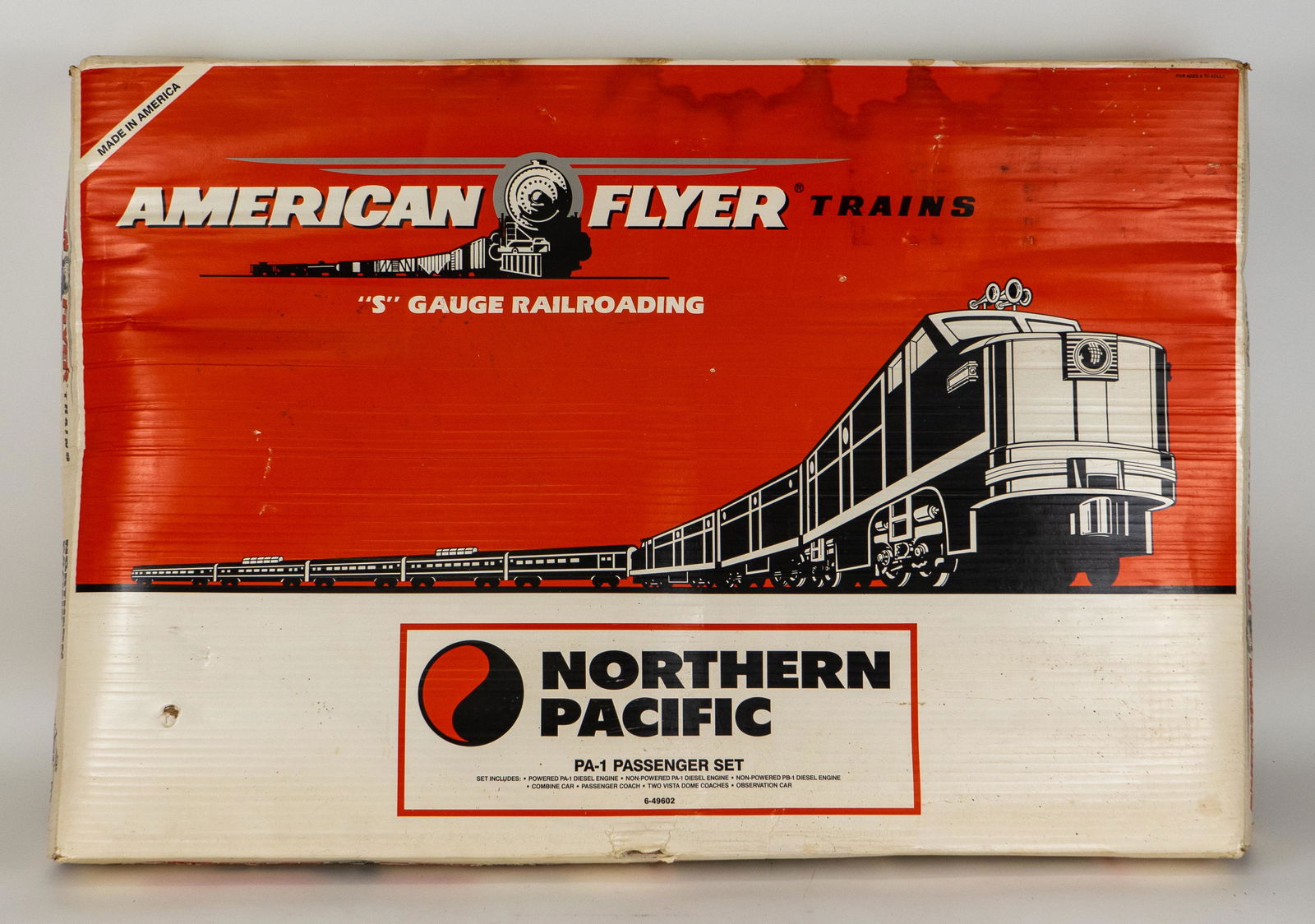 American Flyer Northern Pacific PA 1 Passenger Set S Gauge Railroading (1 of 2)