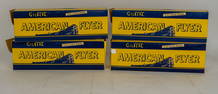 Four American Flyer by Gilbert Model Train Cars in Boxes 981 983 988 989