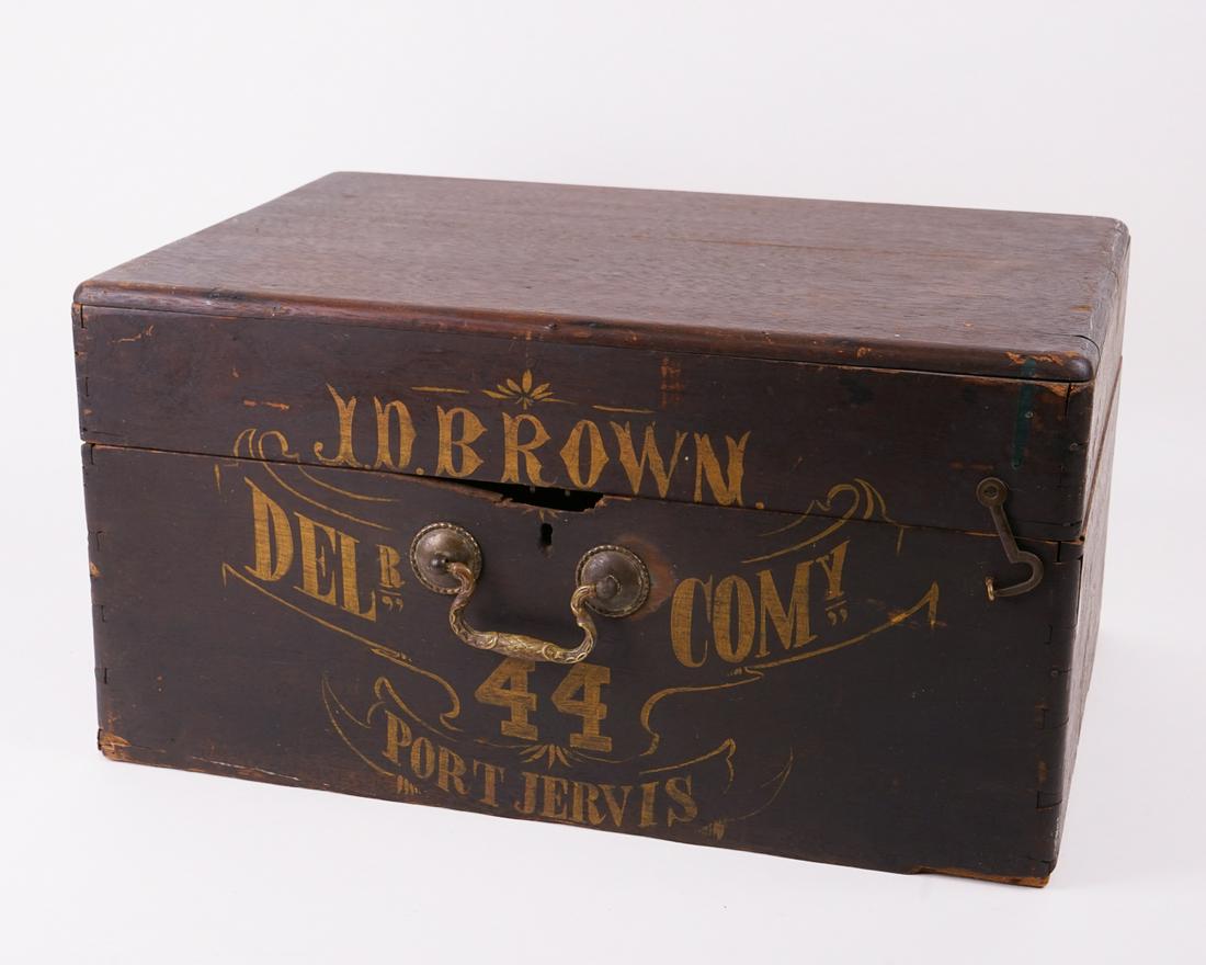 Port Jervis NY Antique Fireman's Box Decorated (1 of 7)