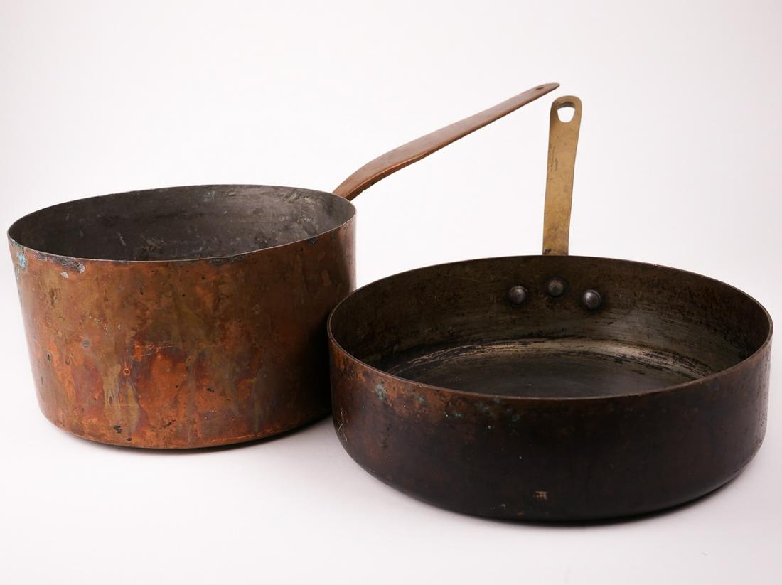 Two Antique Copper Pots (1 of 7)