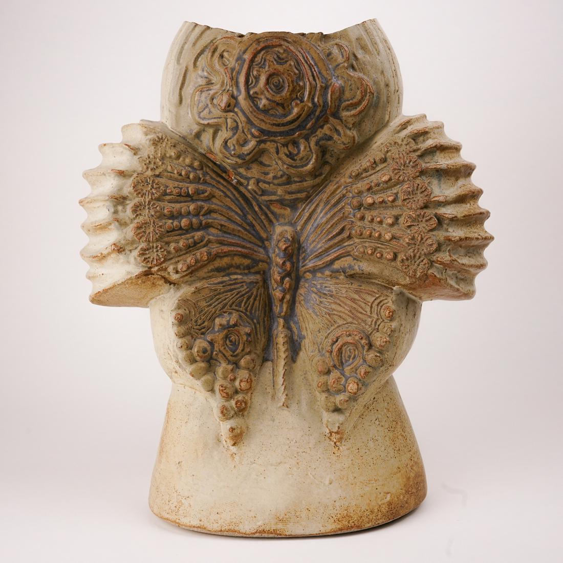 Bernard Rooke Large Ceramic Vase Butterfly (1 of 9)