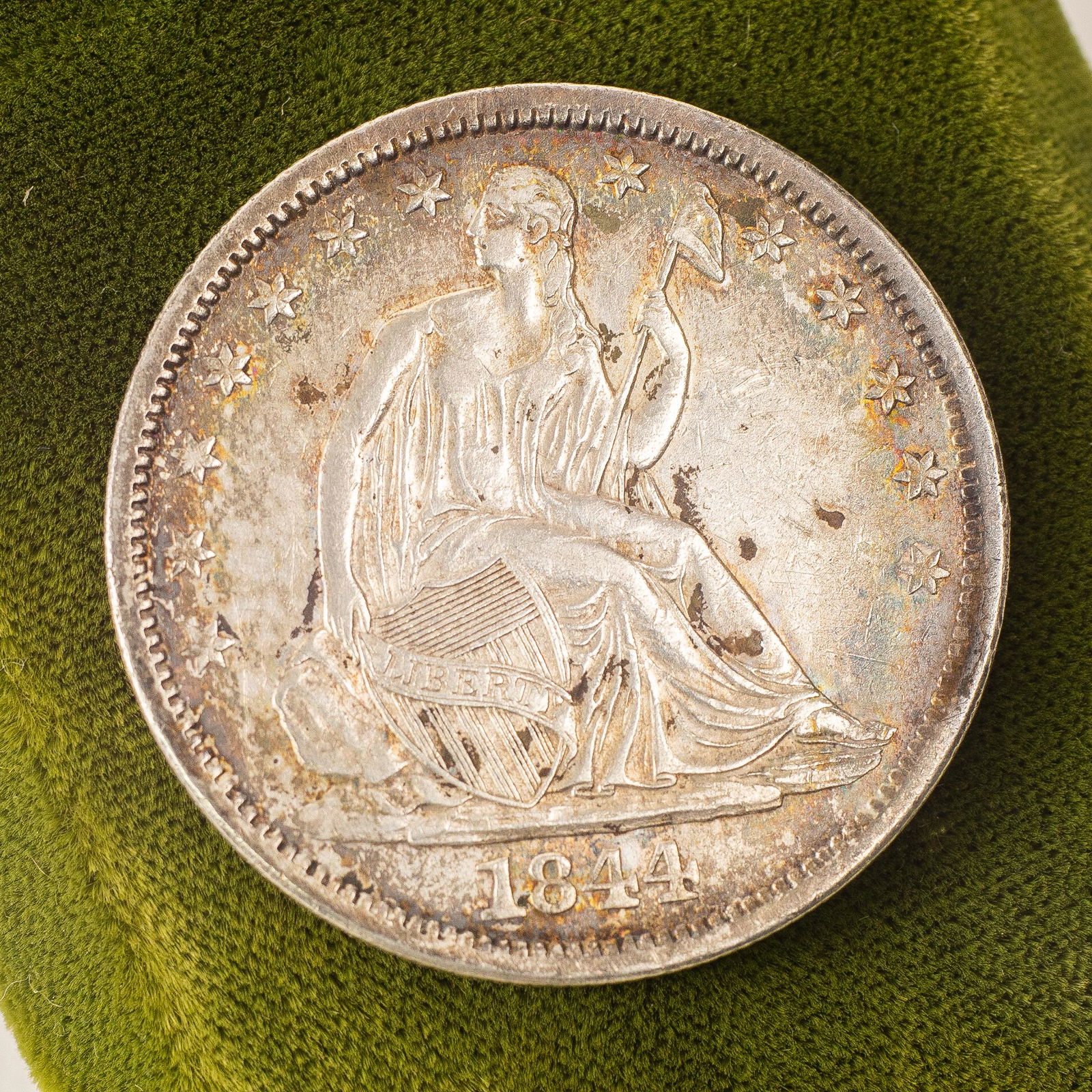 1844-O Seated Liberty Half Dollar Near UNC (1 of 2)