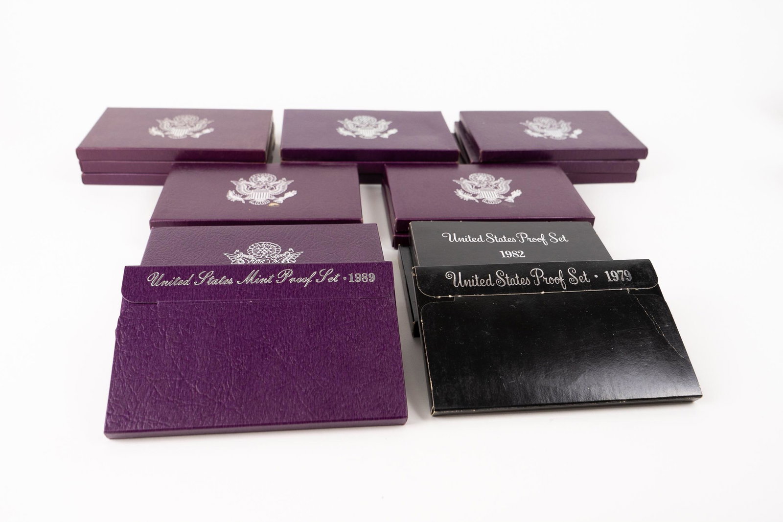 US Proof Sets 1979 1982 1984 1985 1986 1987 1988 1989 (1 of 5)