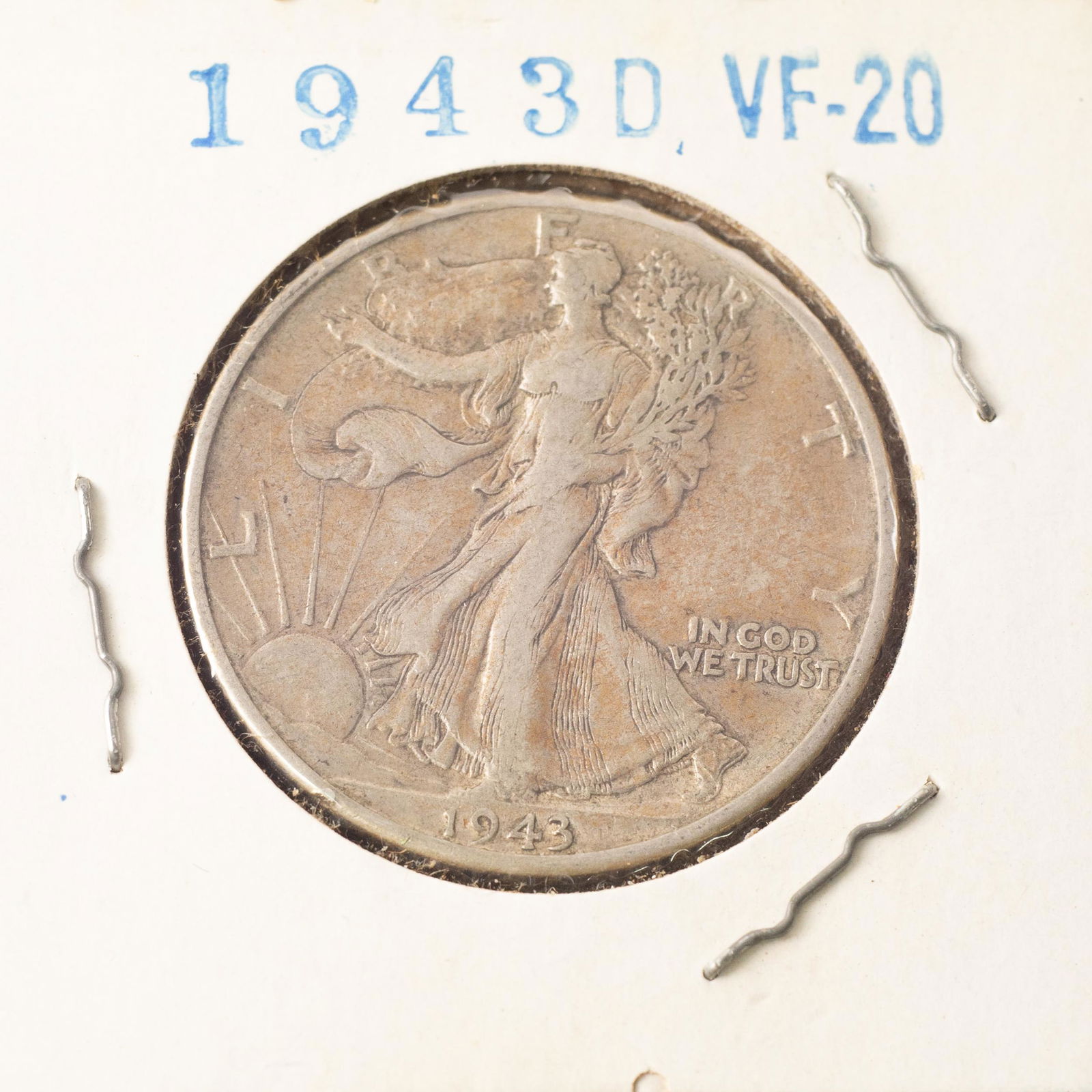 Three 1943 Walking Liberty Half Dollars Wartime WWII (1 of 6)