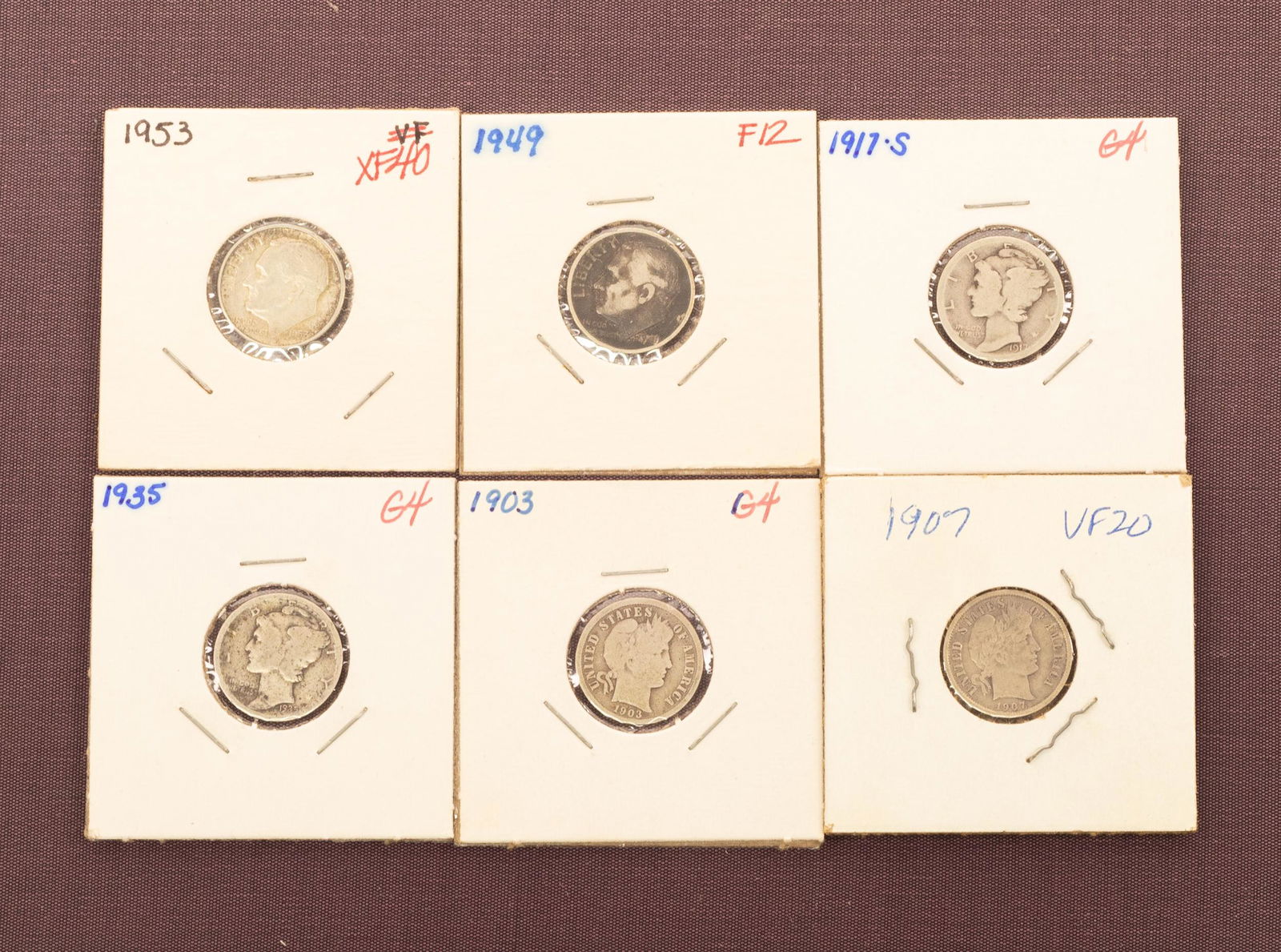 Six Dimes Barber, Mercury Head and more (1 of 2)