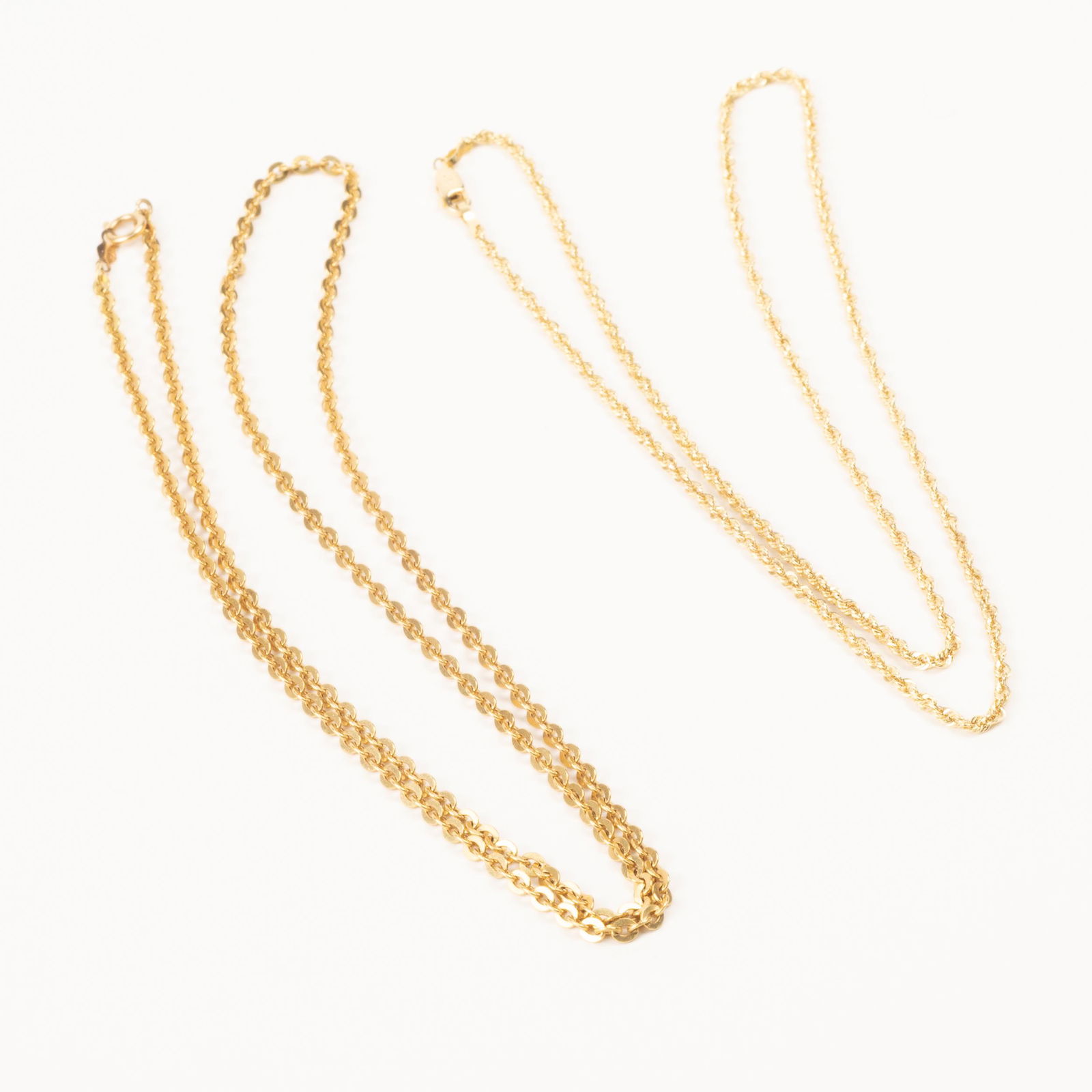 Two Beautiful 14K Gold Chain Necklaces (1 of 8)