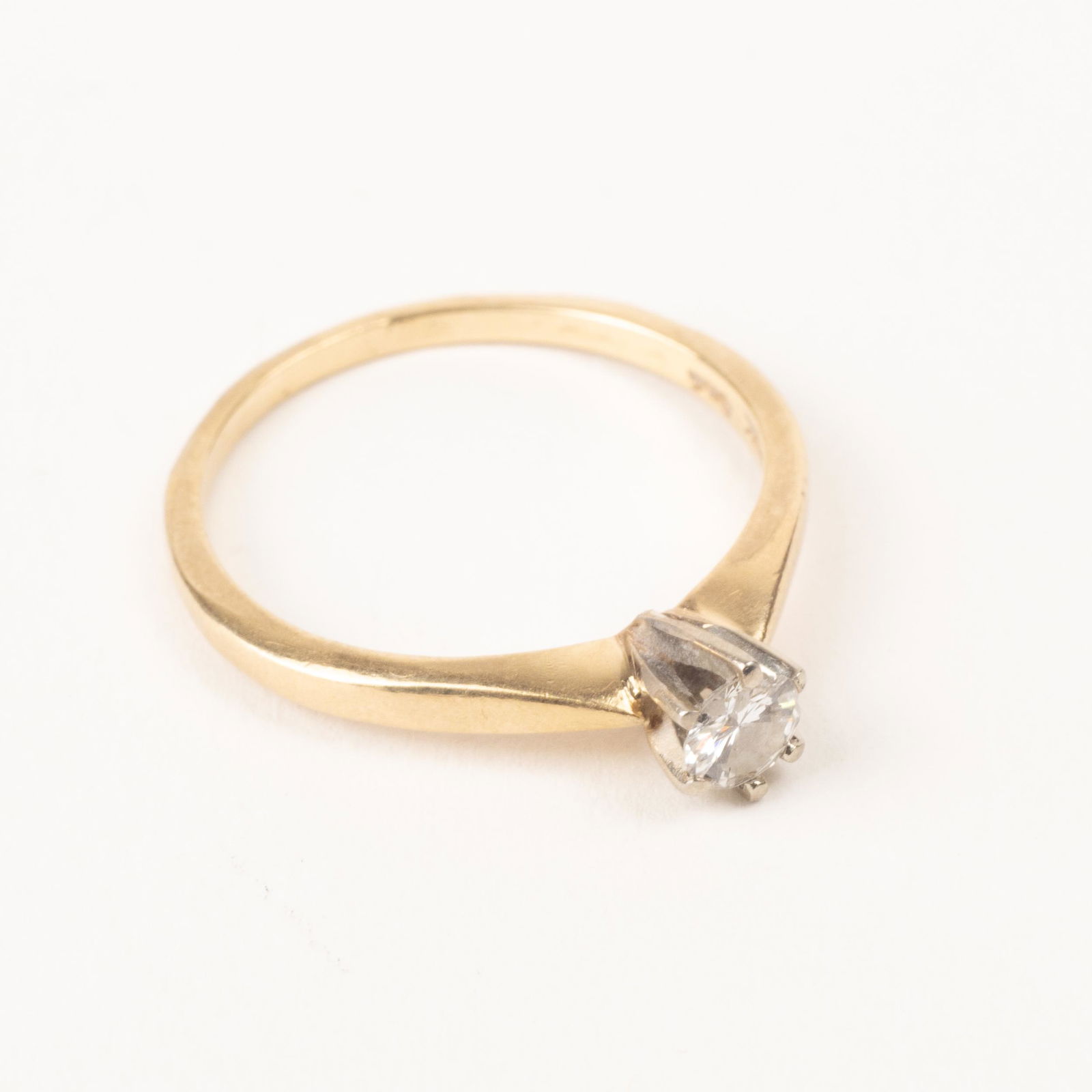 14K Gold & Diamond Solitaire Ring (1 of 8)