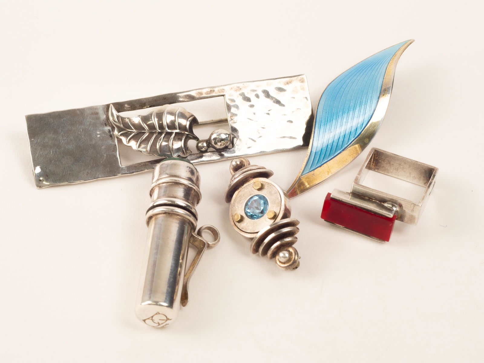 Interesting Lot Silver Jewelry Albert Scharning and More (1 of 16)