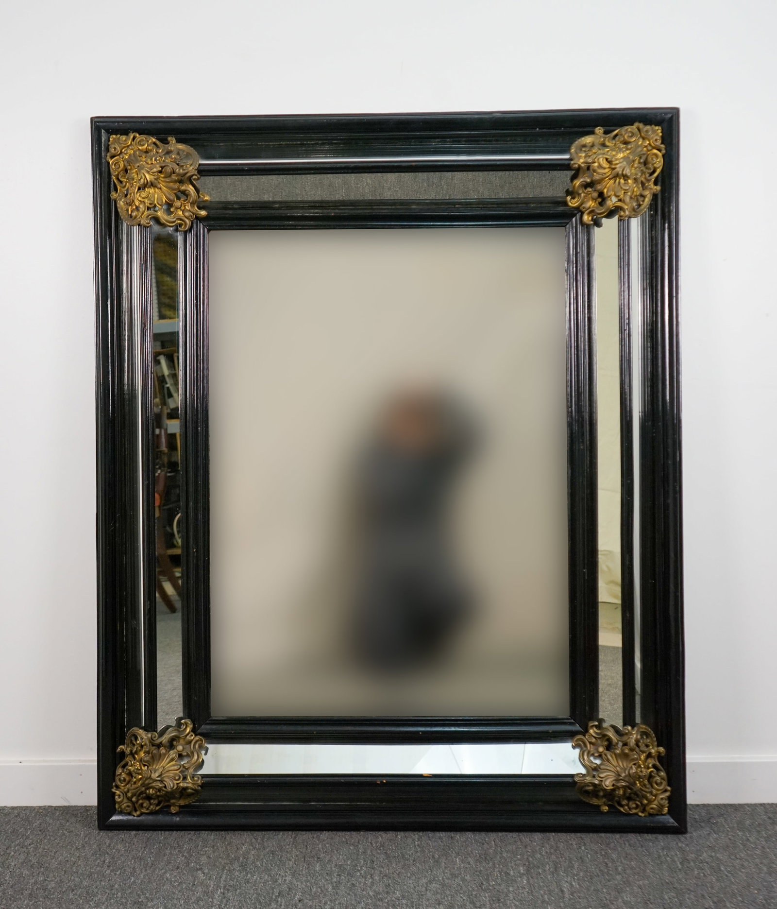 Large Mirror with Mirrored Frame (1 of 9)