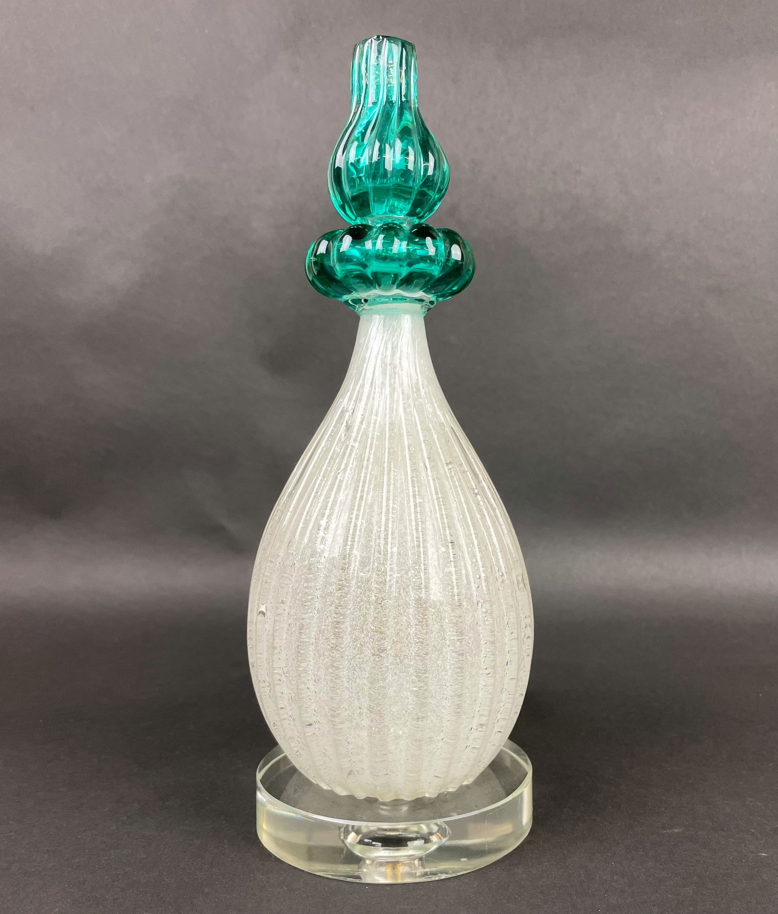 Murano Glass Small Lamp with Solid Crystal Base (1 of 8)