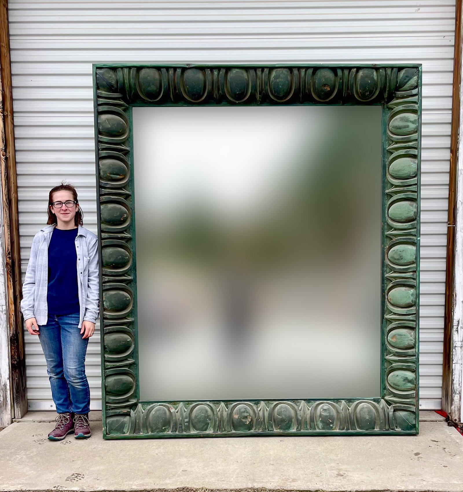 Monumental Olde Good Things Copper Mirror 91" (1 of 11)