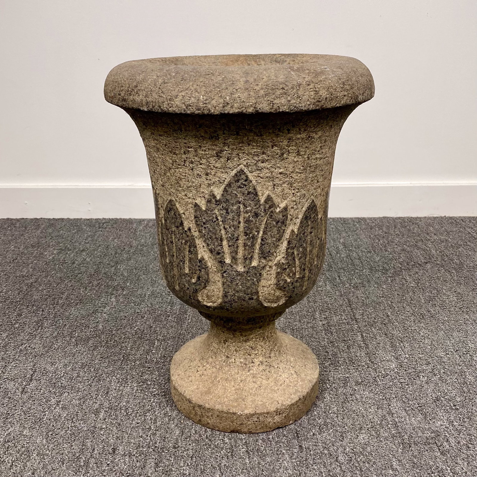 Carved Granite Garden Urn Planter (1 of 7)