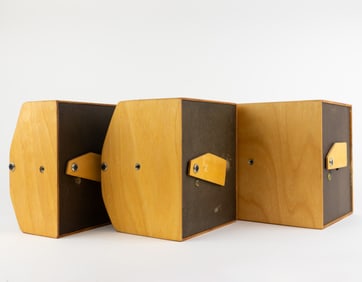 Three Leonardo 4x5 Pinhole Cameras