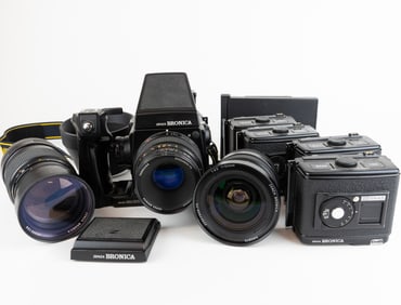 Full Zenza Bronica Kit with Lenses, Backs, Finders,and More