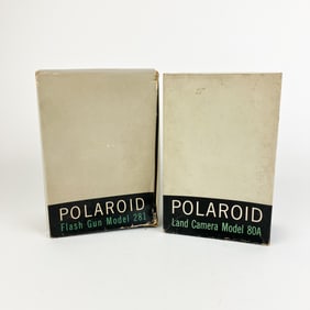 Polaroid Land Camera 80A and Flash