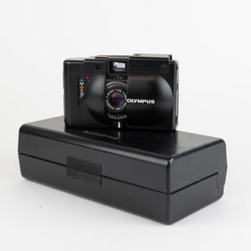 Black Olympus XA with Box