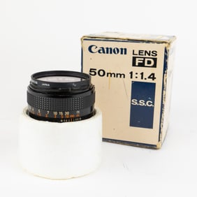 Canon FD 50mm 1.4 Lens in Box