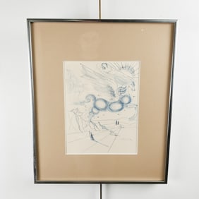 Dali Pegasus in Flight with Angel