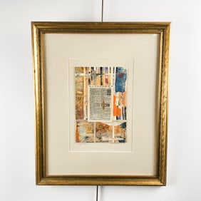 Collage by Liz Mitchell Leaf Study #5