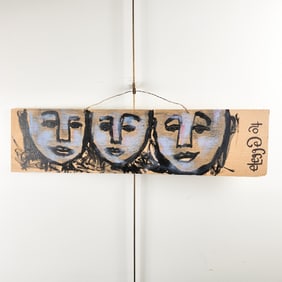 Eric Legge Outsider Art Double Sided Painting