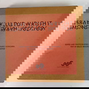 Frank Lloyd Wright Monograph 1902-1906: Terrific volume on Frank Lloyd Wright. H13" W12" D2"