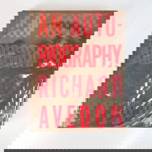 Richard Avedon an Autobiography: Originally published in 1993. Oversized assemblage of photographs that shaped and describe the life of this legendary photographer. H2" W11" D14"