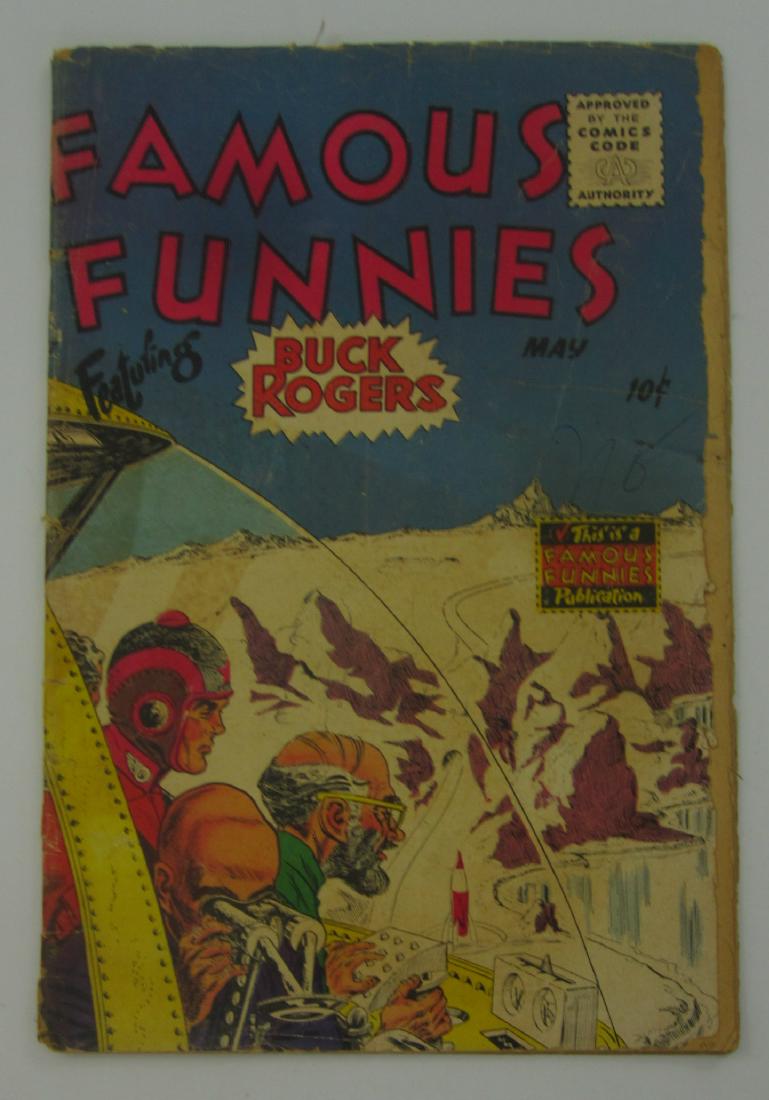 Famous Funnies #217 (May 1955) Buck Rogers: Good- 1.8. Cover is detached. Buck Rogers appearance.