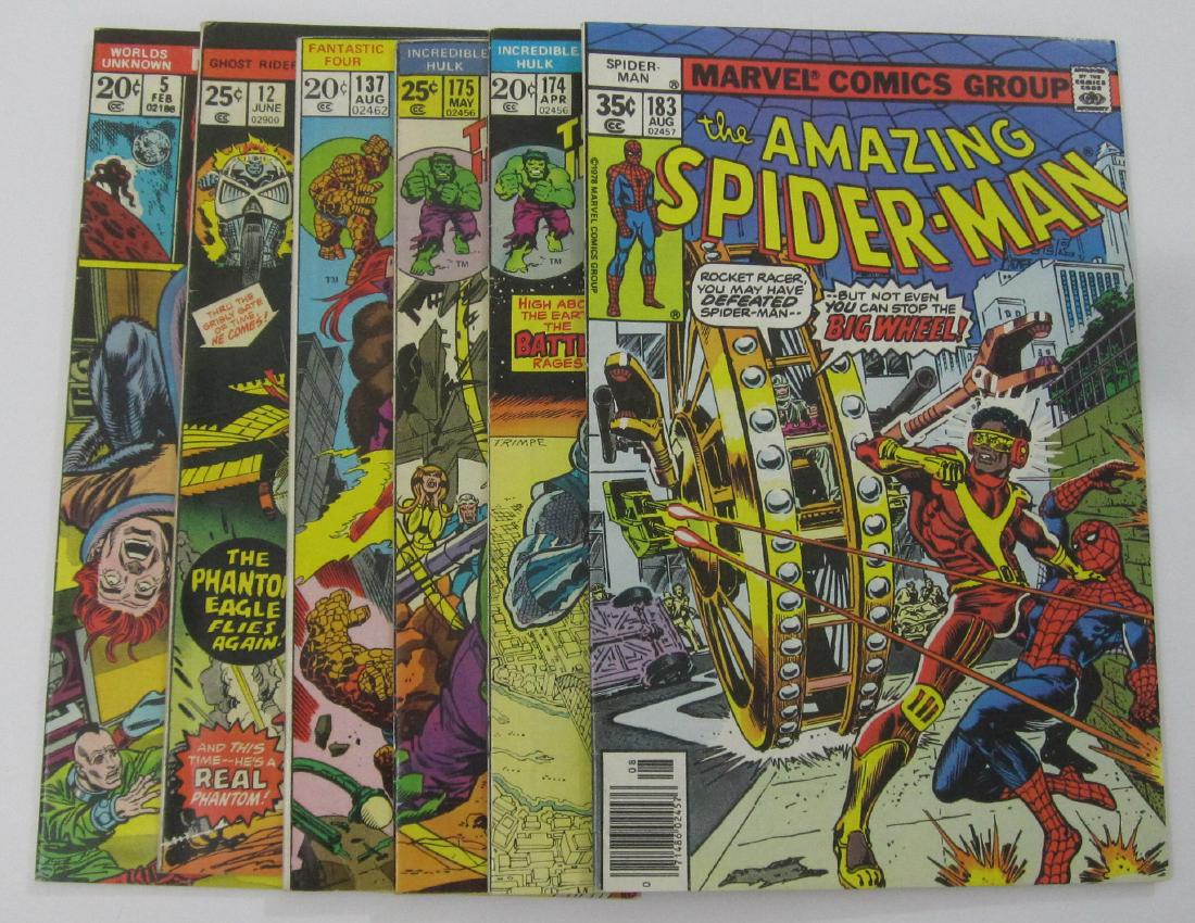 Marvel (6) Bronze Age Comics - Spider-Man/Hulk/F.F. (1 of 7)