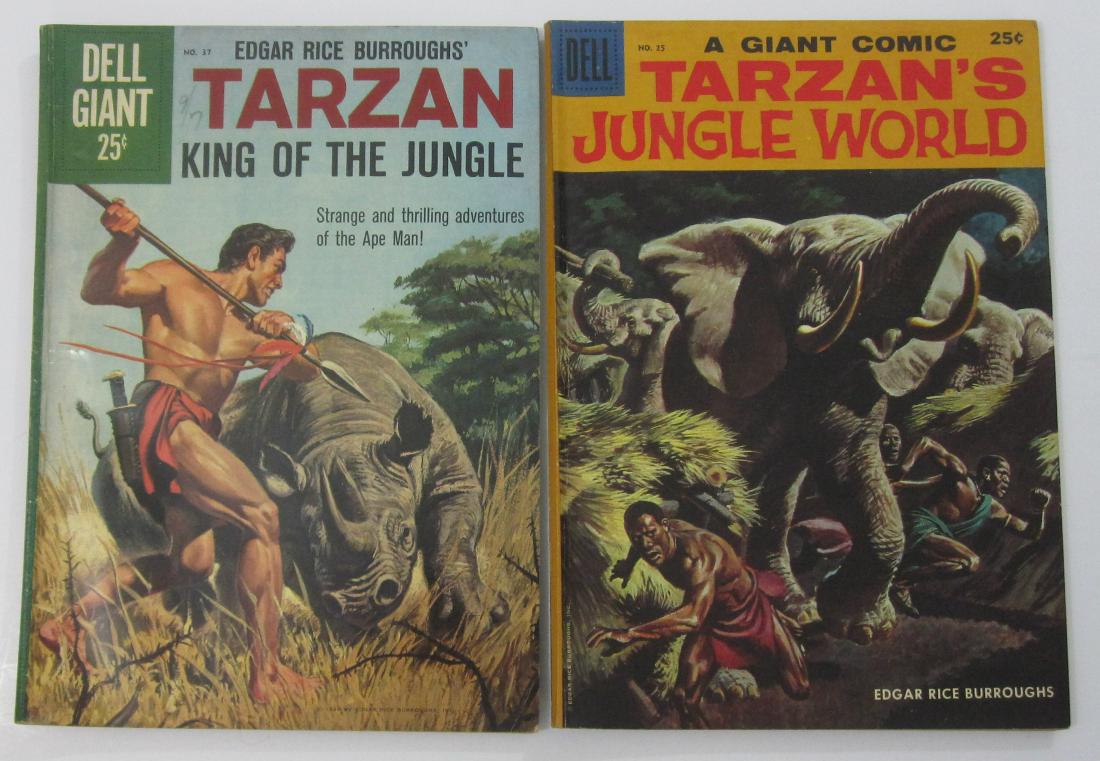 Tarzan Giant Size Dell (6) comic books (1 of 6)