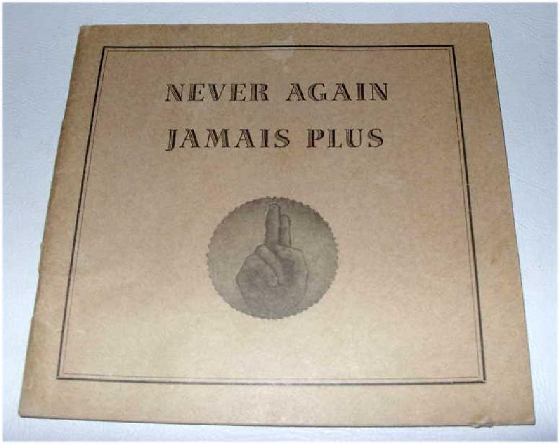 WW2 Dachau Concentration Camp Souvenir Book Jamais (1 of 6)