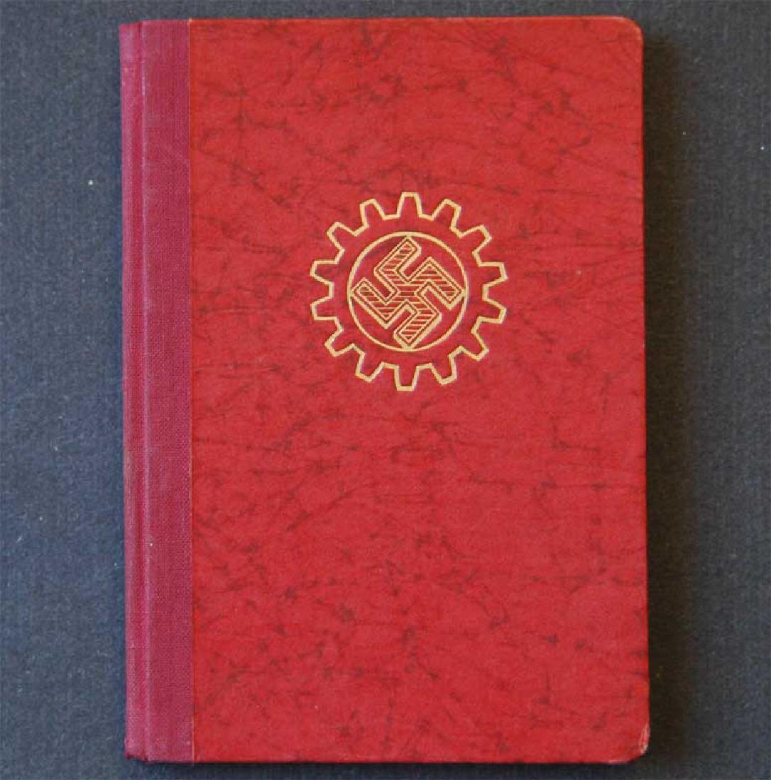 German WW2 ARBEITSFRONT BOOK fr. MAUTHAUSEN KL (1 of 10)