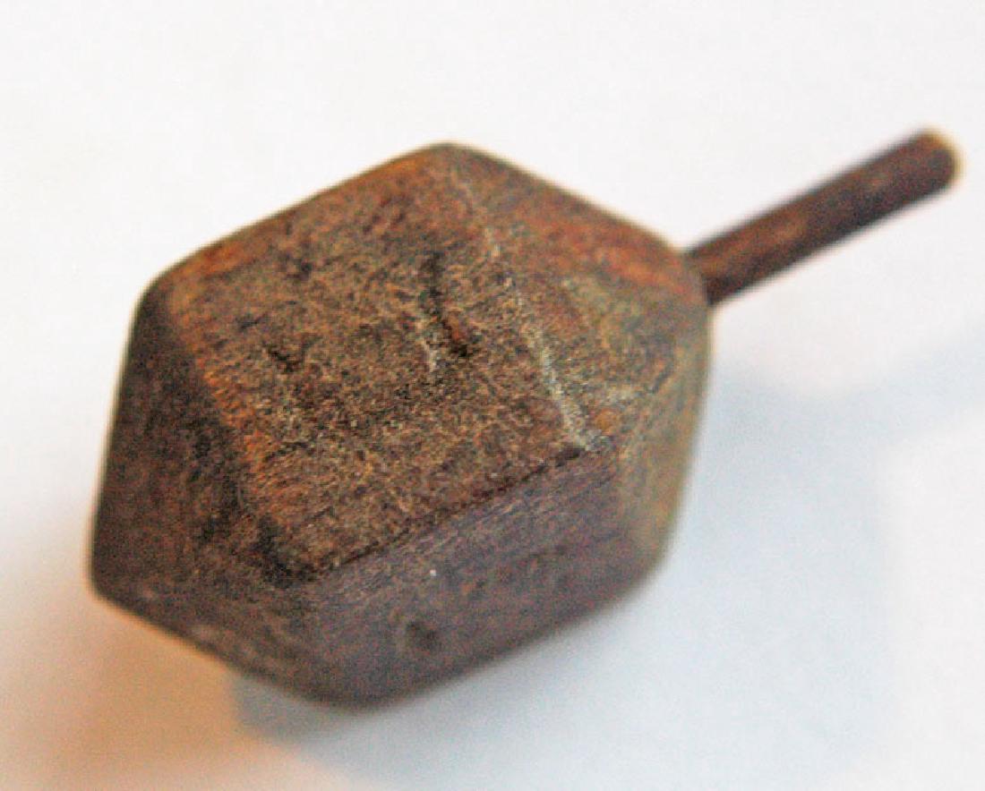 Jewish WW2 Children GAME Drejdel, Litzmannstadt 1941: This item depicted in the images below is a rare Jewish WW2 VERY OLD Wood Children GAME Drejdel from Litzmannstadt in Poland. The size is 28 x 13 mm. 100% original ! The item bought on eBay from real 