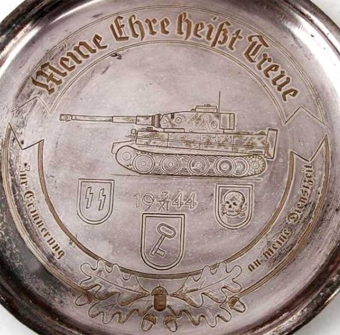 German WW2 NSDAP SS SILVER PRESENTATION PLATE (1 of 7)