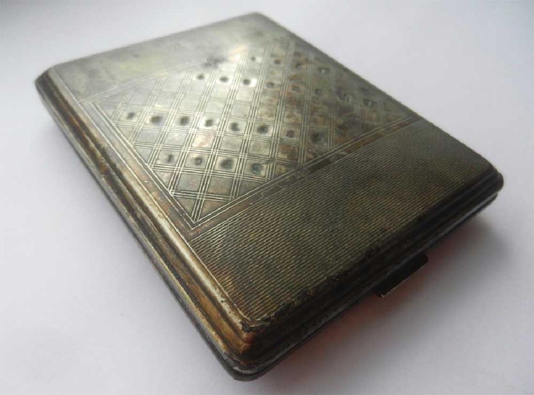 Original German WW2 Cigarette Case OSTFRONT (1 of 10)