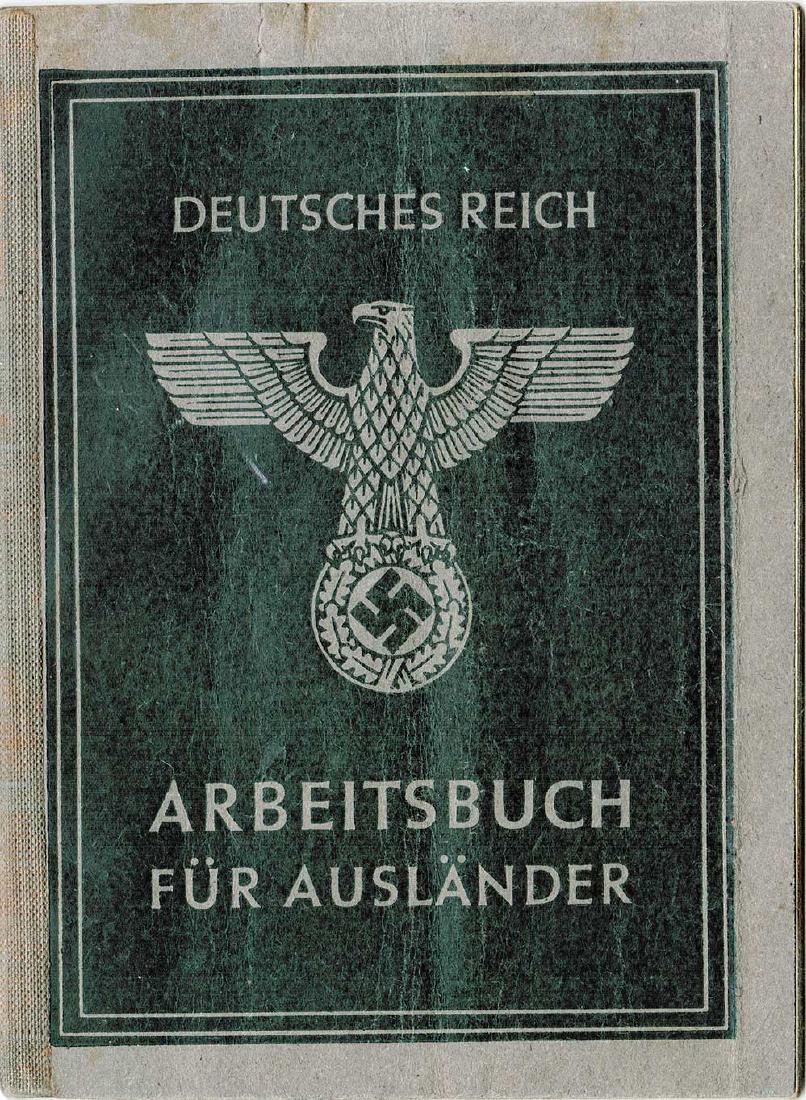 German WW2 ARBEITSBUCH for Polish Worker (1 of 10)
